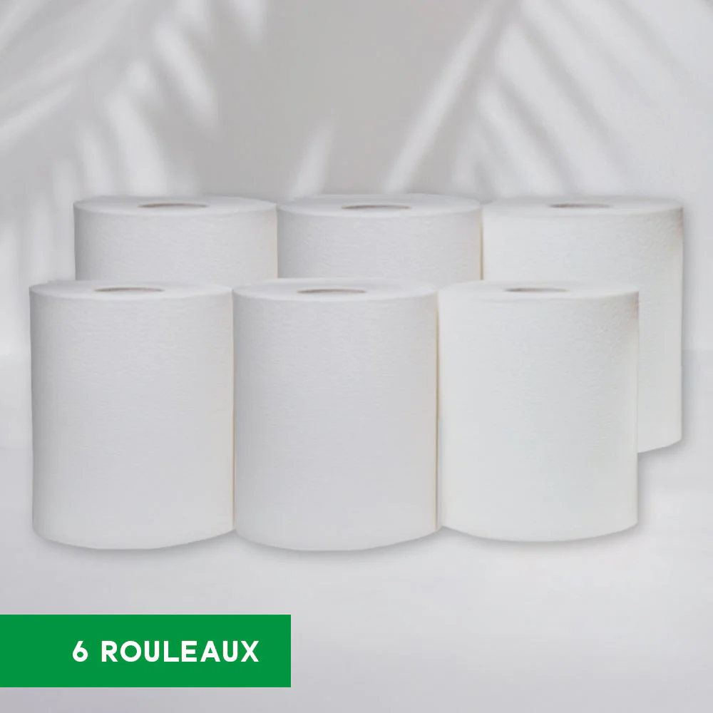 MAXI ROLL, essuyage blanc à dévidage central, 450 formats (colis de 6)